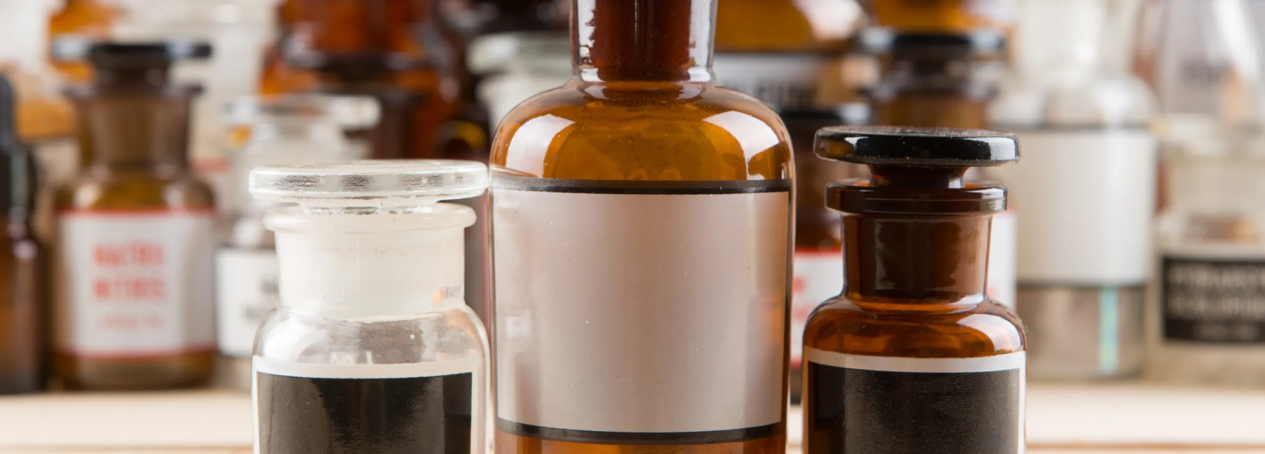 gamla medicinflaskor